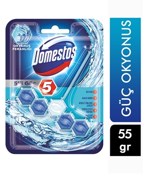Domestos Toilet Block 55 Gr 5's Power - Ocean Freshness Picture of  Domestos Toilet Block 55 Gr 5's Power - Ocean Freshness