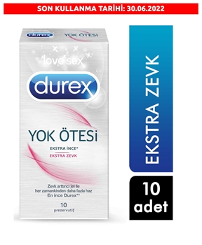 Durex Prezervatif 10'lu Yok Ötesi Extra Zevk Picture of Durex Prezervatif 10'lu Yok Ötesi Extra Zevk