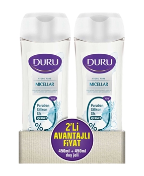Duru Duş jeli 450 ml + 450 ml Hydro Pure Micellar Picture of Duru Duş jeli 450 ml + 450 ml Hydro Pure Micellar