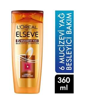 Elseve Shampoo 360 Ml - 6 Miraculous Oil Picture of Elseve Shampoo 360 Ml - 6 Miraculous Oil