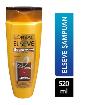 Elseve Shampoo 520 Ml  - 6 Miraculous Oil Picture of Elseve Shampoo 520 Ml  - 6 Miraculous Oil
