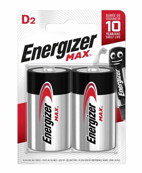Energizer Max Alkaline D Boy  Pil 2'li Kart Picture of Energizer Max Alkaline D Boy  Pil 2'li Kart