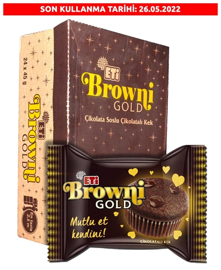 Picture of Eti Browni Gold Çikolata Soslu Çikolatalı Kek 45 gr X 24'lü Koli