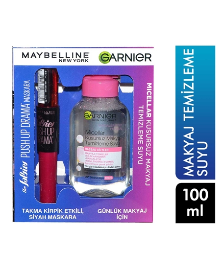 Garnier,Garnier Micellar Makyaj Temizleme Suyu 100 ml + Maybelline Siyah Maskara,makyaj,Makyaj Temizleme Suyu 100 ml + Maybelline Siyah Maskara, temizleme suyu,makyaj temizleme fiyatları,makyaj silici fiyatları,maybeline siyah maskara,toptan satın al,toptan tr,toptan mağazacılık