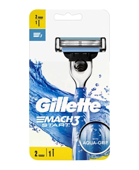 Gillette Mach3 Shaving Razor 2 Up Start  Picture of Gillette Mach3 Shaving Razor 2 Up Start