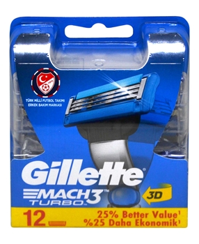 Gillette Mach3 Turbo 3D Refill Razor Blade 12's gillette, jilet, yedek jilet, mach3, gillette mach3, mach 3, gilette mach3, gilette mach 3, mach3 jilet, mach 3 jilet, tıraş bıçağı, tıraş bıçağı yedeği, tıraş bıçağı kafası