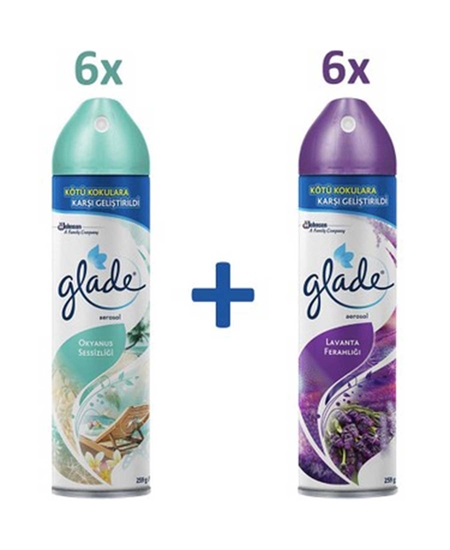 Picture of Glade Aerosol Air Freshener 300ML*12 Ocean+Lavender 