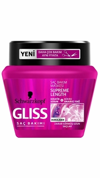P-Gliss Supreme Length Saç Bakım Maskesi 300 ml gliss, gliss saç maskesi, uzun saçlar için saç maskesi, saç uzatan maske, gliss supreme length saç maskesi