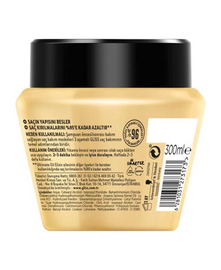 Picture of Gliss Saç Maskesi 300 ml Besleyici