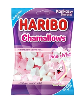 Haribo Marshmallow 70 Gr Chamallows Pink&White Picture of Haribo Marshmallow 70 Gr Chamallows Pink&White