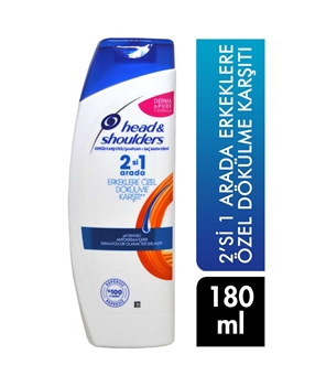 Head&Shoulders Shampoo For Men 180 ML - Antı-Hair Loss head&shoulders, hed en şoldırs, head shoulders, head sholders, şampuan, saç kremi, 2si 1 arada şampuan, 2si 1 arada saç kremi, Head&Shoulders 2si 1 Arada Dökülmelere Karşı Şampuan ve Saç Bakım Kremi fiyat, Head&Shoulders 2si 1 Arada Dökülmelere Karşı Şampuan ve Saç Bakım Kremi satın al