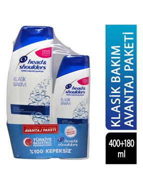 Head & Shoulders Shampoo 400 + 180 ml 2 Pack Classic Care Picture of  Head & Shoulders Shampoo 400 + 180 ml 2 Pack Classic Care