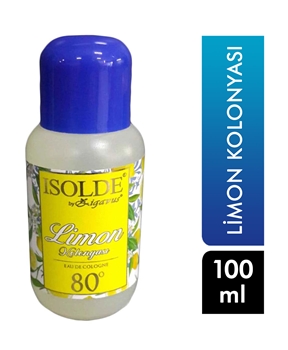 80° Alkollü İsolde Limon Kolonyası PVC 100 ml Picture of 80° Alkollü İsolde Limon Kolonyası PVC 100 ml