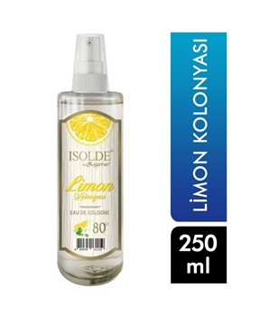 80° Alkollü İsolde Limon Kolonyası Sprey PVC 250 ml Picture of 80° Alkollü İsolde Limon Kolonyası Sprey PVC 250 ml