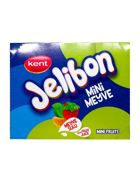 Picture of Kent Jelibon Yumuşak Şekerleme 40 gr 16'lı Paket Mini Meyve