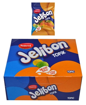 Jelibon Yumuşak Şekerleme 40 gr X 16'lı Paket Topik Karışık Meyve Aromalı Picture of Jelibon Yumuşak Şekerleme 40 gr X 16'lı Paket Topik Karışık Meyve Aromalı