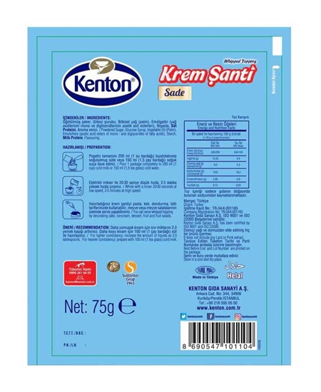 Picture of Kenton Krem Şanti 75 Gr Sade