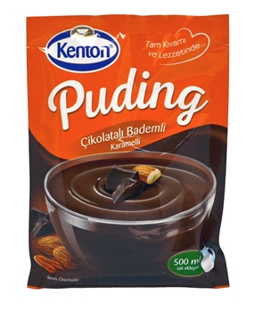 Kenton Puding 100 Gr Çikolata Aşkı Çikolatalı Bademli & Karamelli kenton, puding, tatlı, toz tatlı, hazır tatlı, tatlı malzemeleri, puding tozu, çikolatalı puding, puding satın al, toptan tatlı satın al, puding tarifi