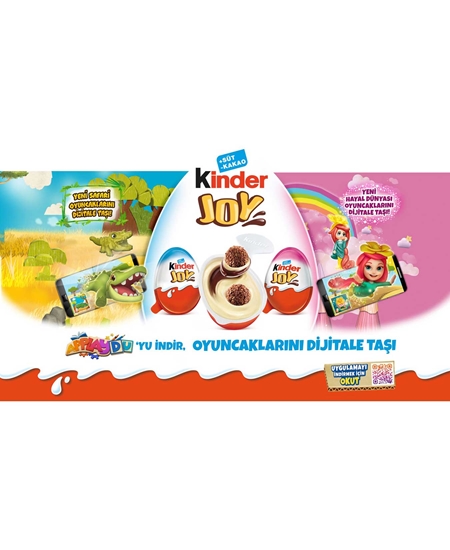 Picture of Kinder Joy Supriz Yumurta Kızlara Özel 3 x 20 Gr