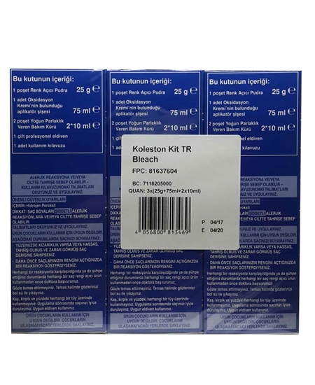 Picture of P-Koleston Kit Saç Boyası Yoğun Renk Açıcı Özel