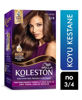 Koleston Saç Boyası 3/4 Koyu Kestane X 18'li Koli Picture of Koleston Saç Boyası 3/4 Koyu Kestane X 18'li Koli