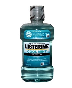 Listerine Ağız Bakım Suyu 250 ml Cool Mint Zero Picture of Listerine Ağız Bakım Suyu 250 ml Cool Mint Zero