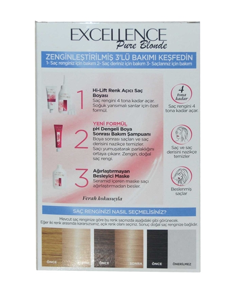 Picture of Loreal Excellence Set Saç Boyası Ultra Açık Küllü Sarı No : 03