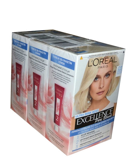 Picture of Loreal Excellence Set Saç Boyası Ultra Açık Küllü Sarı No : 03
