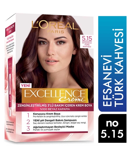 Picture of Loreal Excellence Set Saç Boyası Efsanevi Türk Kahvesi No: 5.15