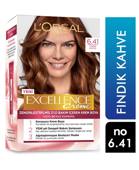 Picture of Loreal Excellence Set Saç Boyası Fındık Kahve No: 6.41