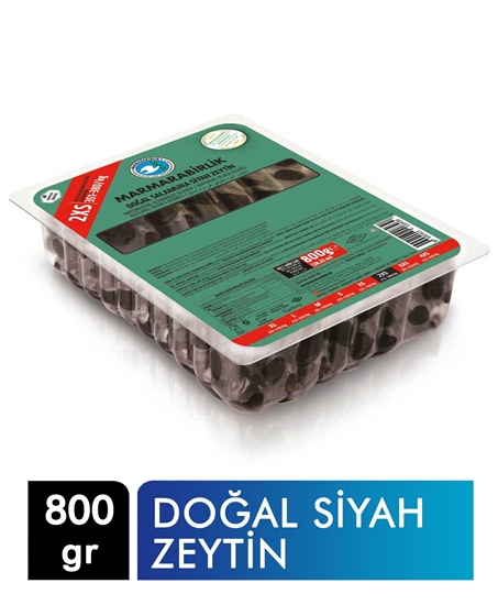 Picture of Marmara Birlik Elit Vakumlu Doğal Siyah Zeytin 800 gr
