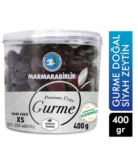 Picture of Marmara Birlik Gurme Doğal Siyah Zeytin 400 gr