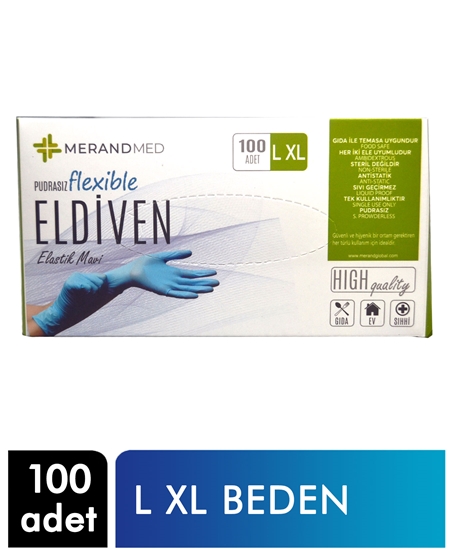 Picture of Merand Global Tpe Eldiven Yeşil Kutu 100 Adet L Beden