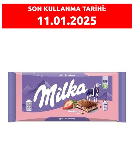 Picture of Milka Çilekli Yoğurtlu Çikolata 100 gr