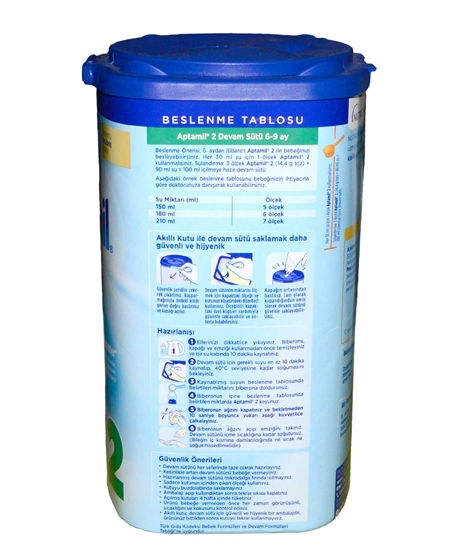 Picture of Milupa Aptamil 2 Devam Sütü 6-9 Ay 800 gr Biberon Hediyeli