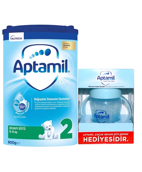 Picture of Milupa Aptamil 2 Devam Sütü 6-9 Ay 800 gr Biberon Hediyeli