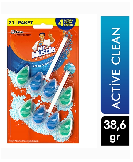 Picture of Mr Muscle Tuvalet Bloğu Active Clean Marine 2'li