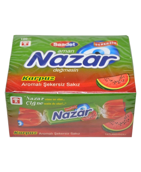Picture of Nazar Sakız 100'lü Paket Karpuz Aromalı Şekersiz