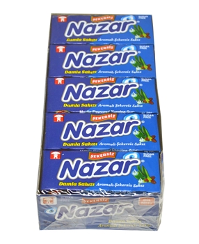 Nazar Sakız 20'li Paket Damla Sakızı Aromalı Şekersiz nazar, sakız, şekersiz sakız, damla sakızı, damla sakızı aromalı sakız