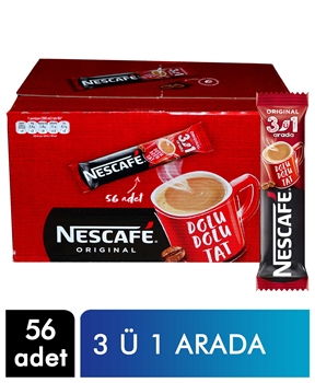 Nescafe3 ü 1 arada 56 Adet Nescafe 3 ü 1 arada Çözünebilir Kahve 56 Adet,nescafe,sıcak kahve,kahve çeşitleri,kahveler,ğaket kahve,gıda ürünleri,toptan satın al,toptantr,toptan mağazacılık