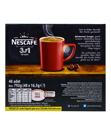 nescafe, neskafe, kahve, toz kahve, çözünebilir kahve, şekerli kahve, kremalı kahve, 3ü1 arada