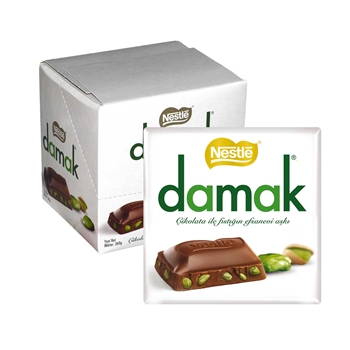 Nestle Damak Kare 60 gr 6'lı Paket Antep Fıstıklı Picture of Nestle Damak Kare 60 gr 6'lı Paket Antep Fıstıklı