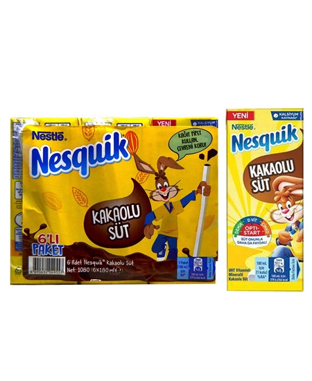Picture of Nestle Nesquik Kakaolu Süt 180 ml X 6'lı Paket