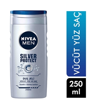 Nivea Men Shower Gel 250 ml Silver Protect Picture of  Nivea Men Shower Gel 250 ml Silver Protect