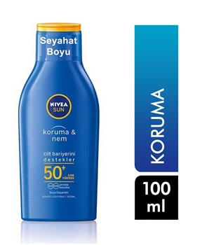 Nivea Sun Lotion 50ml Protect&Moisturizing 50+ SPF Picture of Nivea Sun Lotion 50ml Protect&Moisturizing 50+ SPF