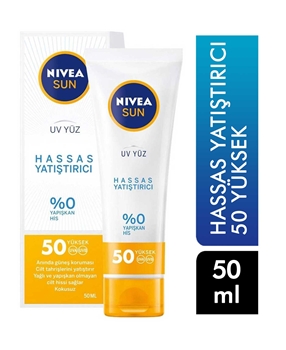 Nivea Sun Soothing Face Cream 50ml Sensitive 50+ SPF Picture of Nivea Sun Soothing Face Cream 50ml Sensitive 50+ SPF
