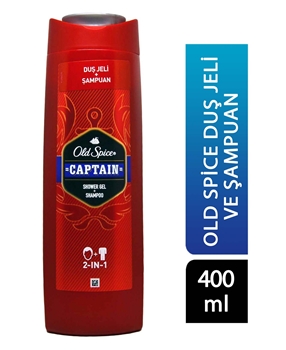 Old Spice Shower Gel and Shampoo 400 ml 2in1 Captain Picture of  Old Spice Shower Gel and Shampoo 400 ml 2in1 Captain
