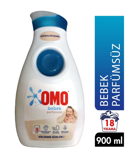 Picture of Omo Liquid Laundry Detergent  900 ml Baby Non-Perfume