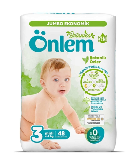 Picture of Önlem Bebek Bezi Jumbo Botanica 48'li Midi