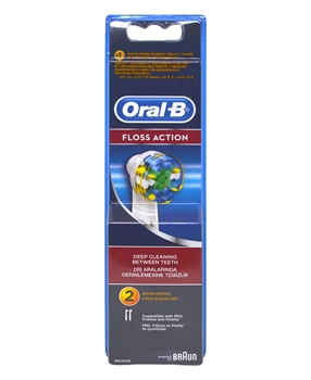 Oral B Refill Toothbrush 2's Floss Action oral b, oralb, oral-b, şarjlı diş fırçası, şarj edilebilir diş fırçası, elektrikli diş fırçası, pilli diş fırçası, otomatik diş fırçası, oral b pilli diş fırçası başlığı, oral b şarjlı diş fırçası başlığı